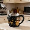 V12 Engine Design Stainless Steel Resin Coffee Cup Unique 3D Tea Mug For Car Enthusiasts For Home & Office