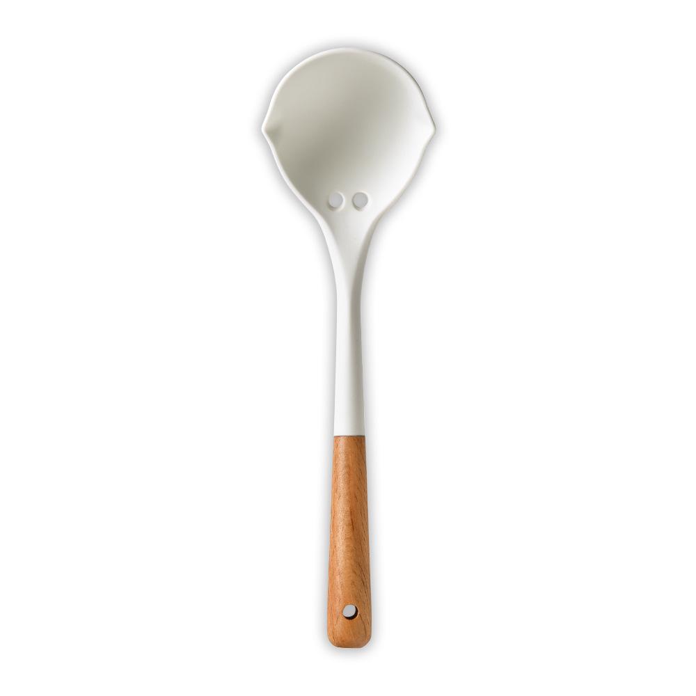 Silicone Kitchen 6-Piece Mini Cooking Set: Non-Stick Pan, Spatula, Spoon, Whisk, Storage Buckets.