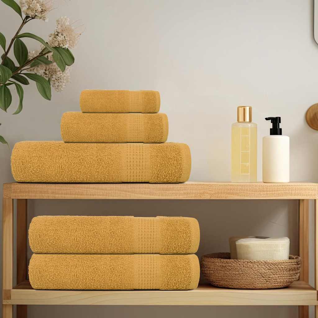 8 Piece Towel Set FROGN Gold 360 g m²