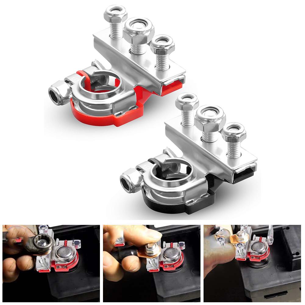 Quick Connect 3 Way Battery Pole Clamp M8 for Car and Boat Applications