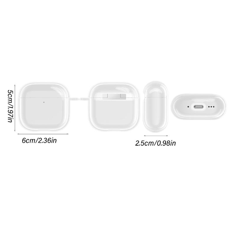 Clear TPU Protective Case For Headsets Shock Absorbents Cover Protective TPU Clearly Case Snugly Fit Earphone Shell