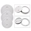 White ABS Round Deck Inspection Cover Access Hatch Cover For Marine Boat RV Yacht Screw Out Deck Inspection Plate 4/6/8 Inch