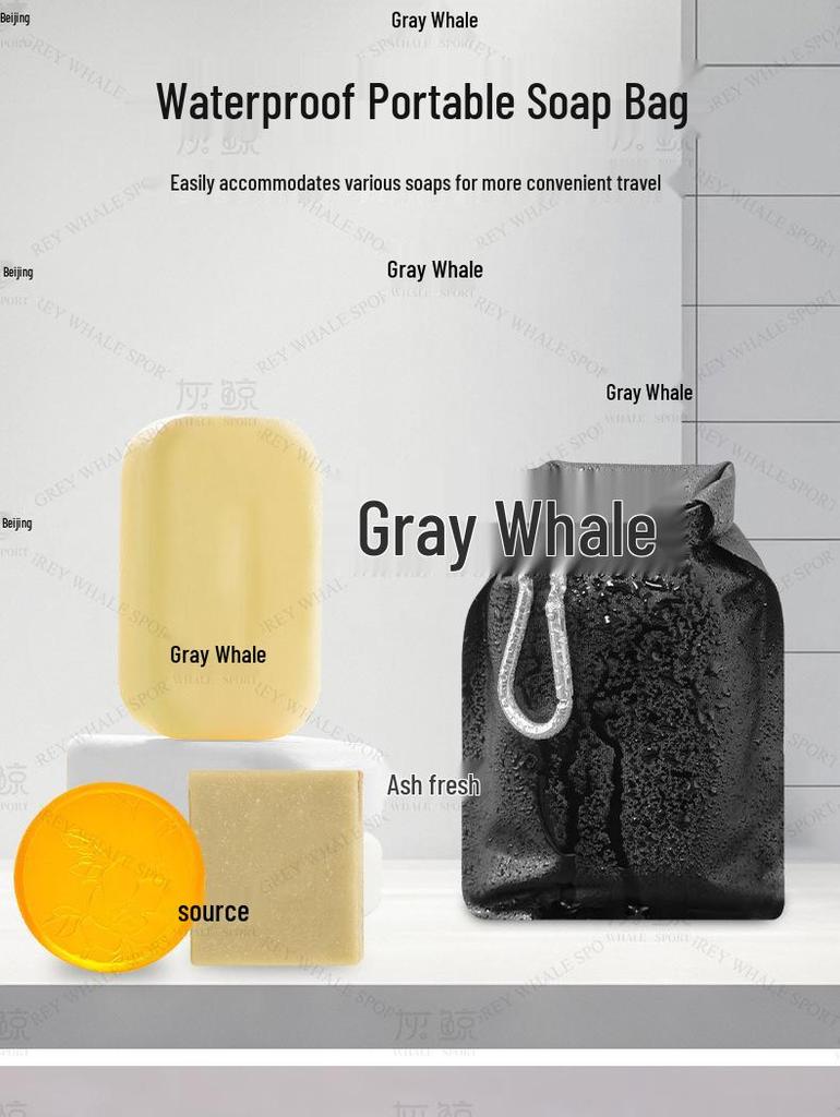 Portable Leakproof Soap Bag: Waterproof and Moisture-Evaporating Toiletry Dispenser.