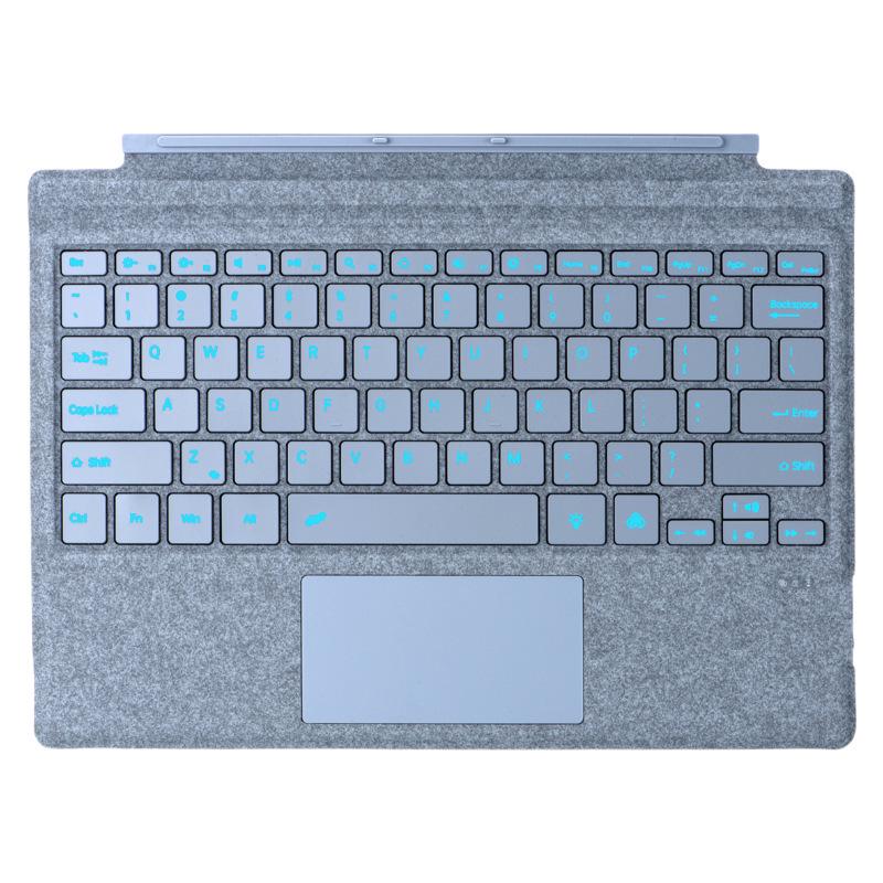 Compatible with Microsoft Surface Pro 3/4/5/6/7, Surface Go 2/3 Touch Backlit Bluetooth Keyboard Shell.