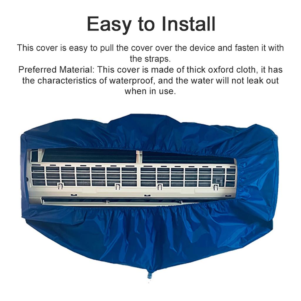 Universal Air Conditioning Washing Cover Wall Mounted Air Conditioning Protective Dust Cover Cleaning Tool with