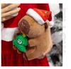 Christmas Capybara Plush Toy: Cute Small Doll & Hug Pillow