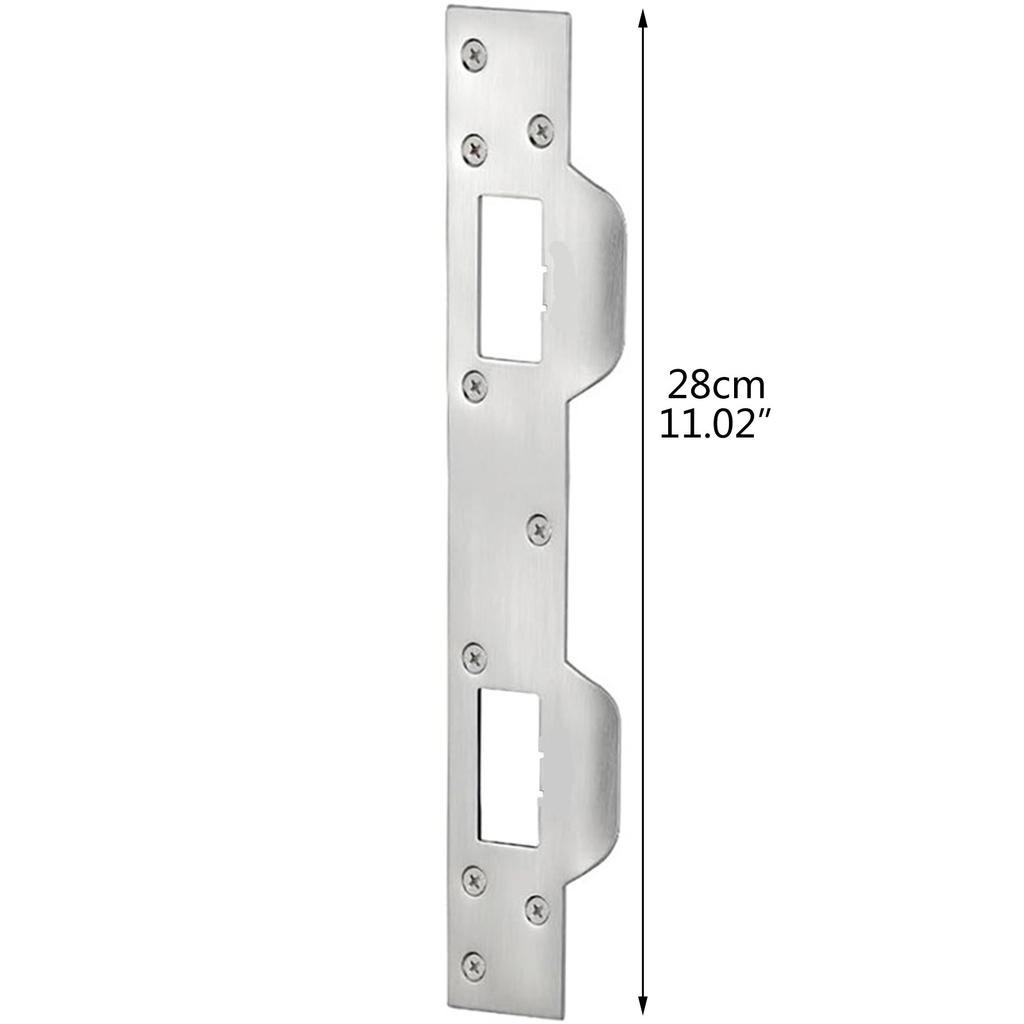 Door Strike Plate Double Holes Heavy-Duty Latch Plate for Door Handle Latch & Deadbolt Security Reinforcement Striker