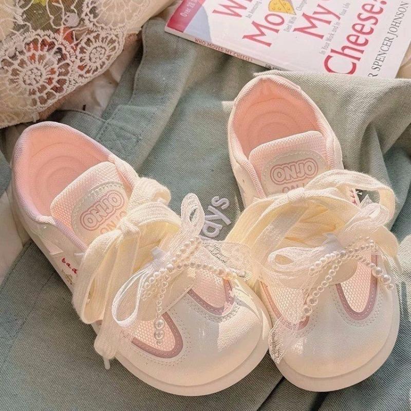 

Versatile niche bread shoes platform sports board shoes women s small white shoes women s summer new breathable mesh shoes 40 розовый