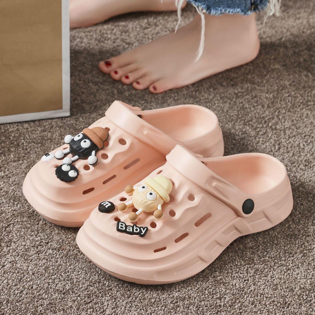 

Новые женские сандалии с закрытым носком: Летняя уличная нескользящая, антибактериальная пляжная обувь из ЭВА EU 40-41