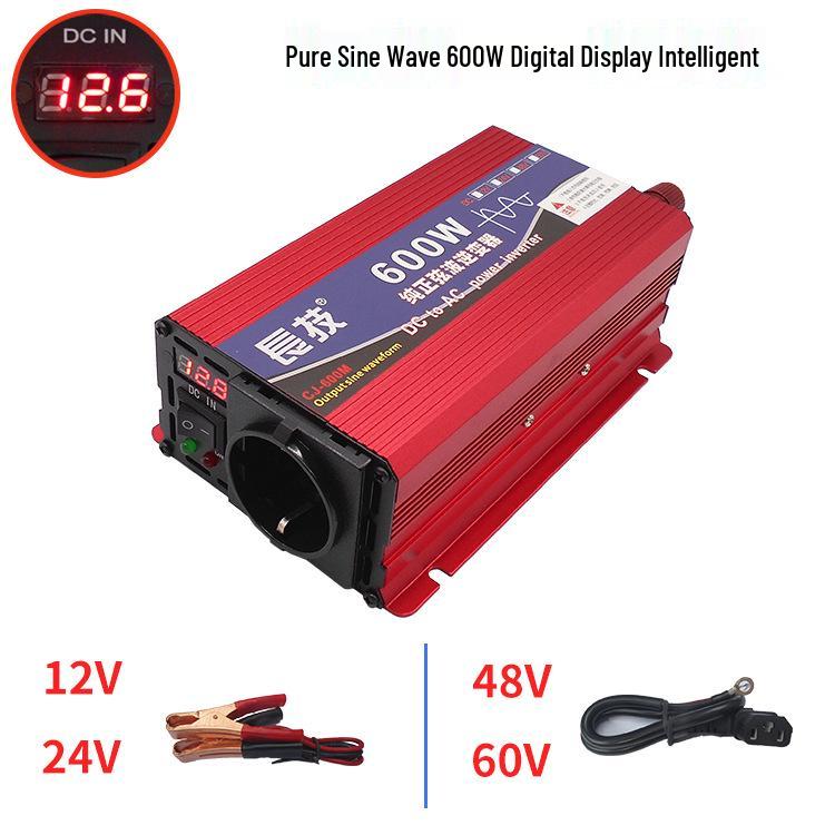 Multi-Voltage Pure Sine Wave Inverter for Vehicles and Home (12V/24V/48V/60V/72V to 110V/220V)