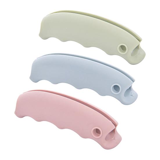 3 шт. Ручка-держатель для продуктовых сумок Эргономичная Легкая Многоцелевая Универсальная Держатель для сумок для покупок и мусора Силиконовая ручка Инструмент для переноски 3pcs