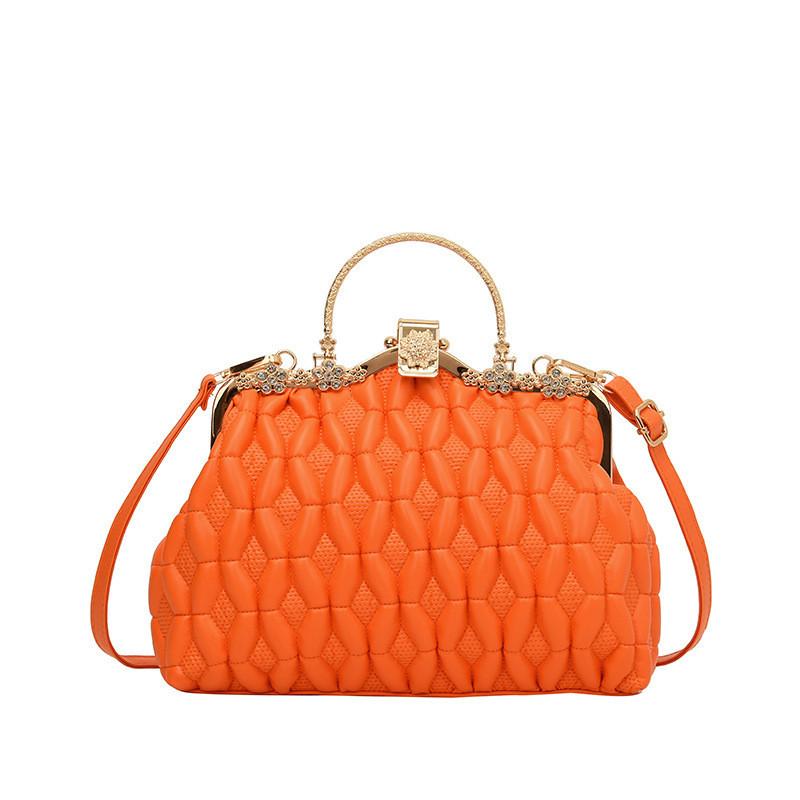 

2024 Нова Весняна Сумка-Ракушка Вулична Мода PU Сумка Через Плече З Діамантовою Інкрустацією Чорний Червоний Зелений помаранчевий