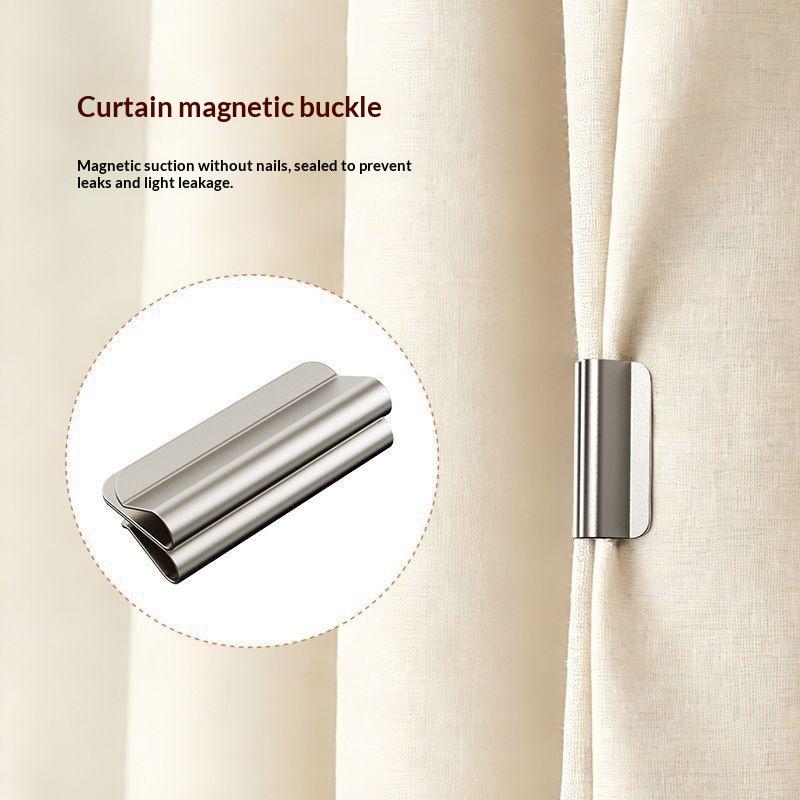 Magnetic Curtain Clips Easy Use Drill Free Curtain Fasteners for Bedroom Living Room Home Decor Strong Magnetic Tiebacks