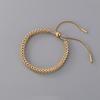 European American Stainless Steel Adjustable Drawstring Woven Chain Bracelet Unisex Versatile Hand Jewelry