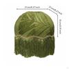 Lampshade Handmade Tassel Fringed Lamp Shade for Bedroom Green Dome Fringe