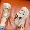 Inner Height Increase 1 New Breathable Dad Shoes Platform Sandals Small Sports and Leisure Shoes A