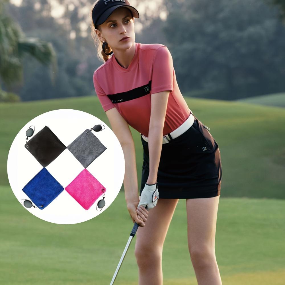 Advanced Golf Towel with Retractable Hook - A Durable and Highly Absorbent Dual-purpose Cleaning Cloth for Golfers, Available In Multiple Colors