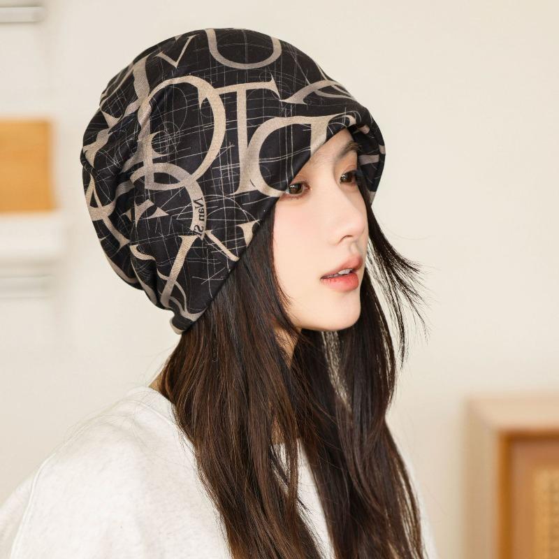 Large Cashmere Twist Hat Women's Autumn and Winter Changeable Scarf Warm Windproof Thickened Neck Cover