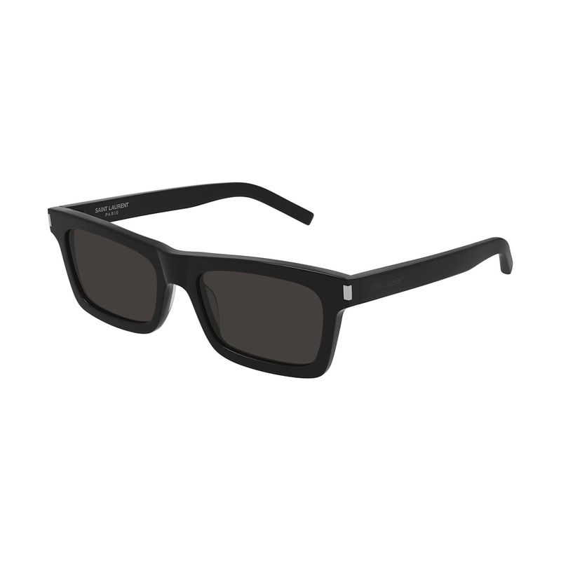 Saint Laurent Logo Acetate Square Sunglasses Women Sunglasses Black SL461BETTY00154