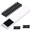 TOFAR 100pcs Double Edged Plastic Razor Blade Lable Clean Glue Remover Window Glass Cleaning Scraper Car Wrap Sticker Squeegee