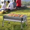Makizaza Draagbare Roestvrijstalen Houtskool BBQ Grill