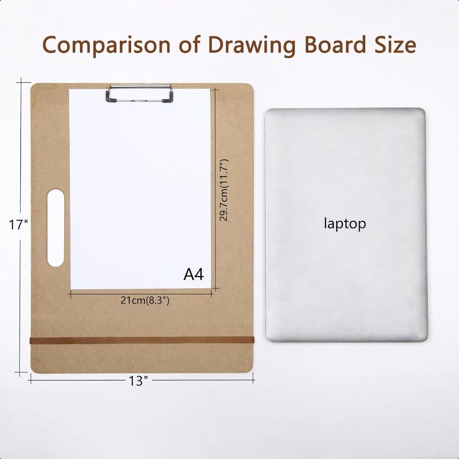 13 X 17 Drawing Board for Artists Portable Artist Sketch Board and Large Clipboard with Handle Art Plies for Adults Ideal for S
