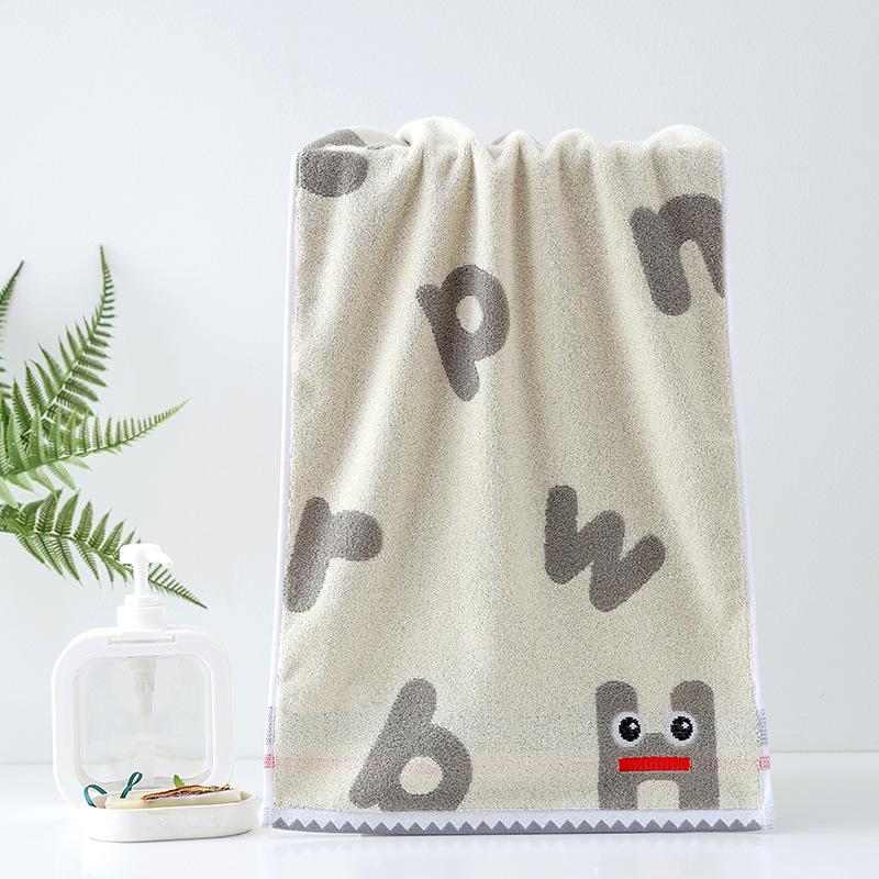 1 STK Håndkle Barnebomull A-klasse bomullsbomullshåndkle fortykket Absorberende Husholdningshåndkle Vask Ansiktshåndkle Absorberende håndklær til flerbruksbruk