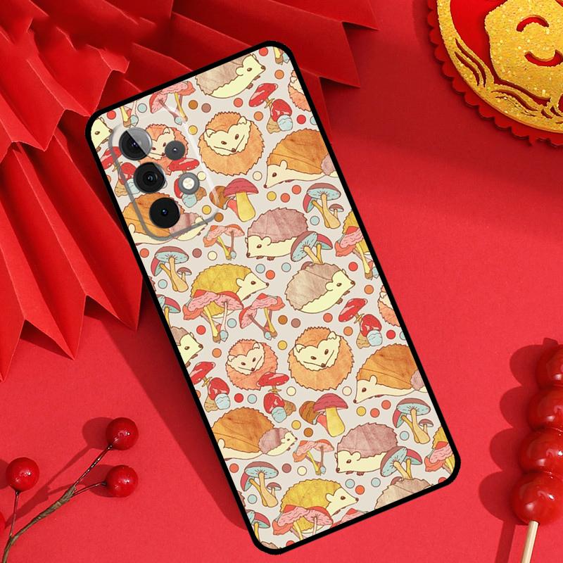 Kawaii Hedgehog Heart Cute Case For Samsung Galaxy M15 M55 M31 M13 M11 M12 M14 M06 M16 M36 M56 M53 M32 M52 M35 M34 M54