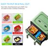 Cross-Shape Silicone Air Fryer Baking Pan, Non-Stick & Heat-Resistant