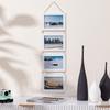 1 4x6 Zoll Fotorahmen Hängender Rahmen Seil-Stil Keine Installation erforderlich Geeignet für Wohnzimmer- und Schlafzimmerdekoration