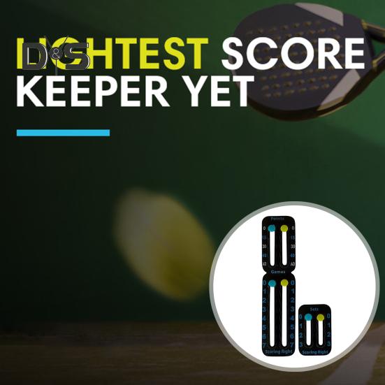 2 ks Počítač skóre pro tenisovou raketu a padel Snadno namontovatelný Malý počítadlo skóre Přenosný Sledovač bodů pro Zaznamenávání Bodů Her Setů
