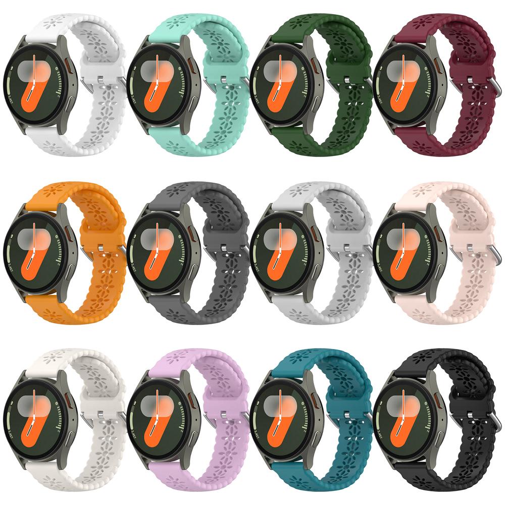 20mm 22mm Armband für Samsung Galaxy Watch 7/6/4/5 Pro/Classic/Gear S3/Active 2 Sport Silikon Atmungsaktiv Huawei GT 2 2e 4 5 Band