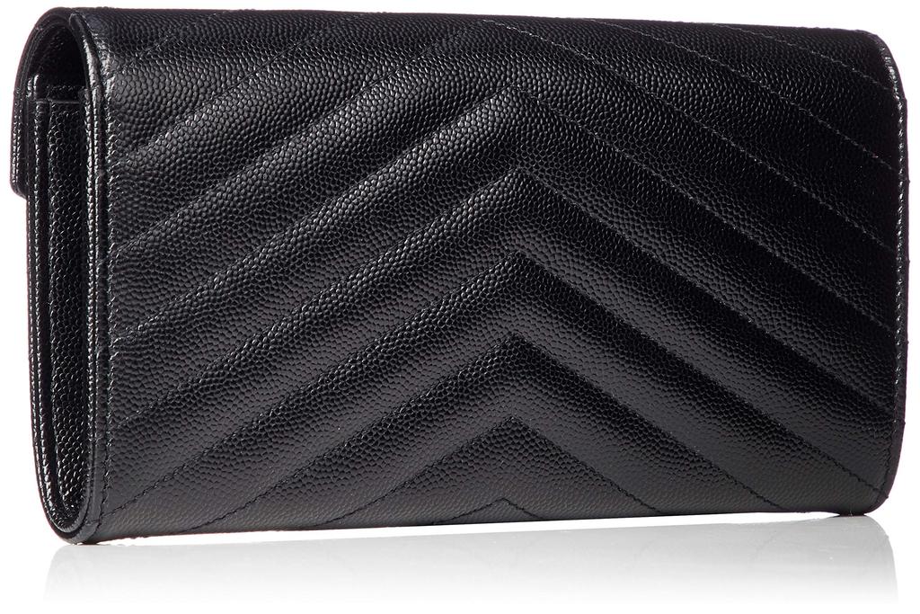 Laurent MONOGRAMME SAINT LAURENT MATELASSE Wallet 372264 BOW01 Black [Saint Paris] Women's [Item]