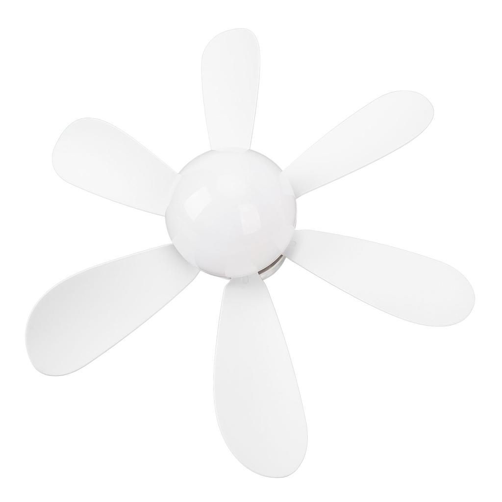 E27 LED Ceiling Fan 400 RPM Flower Shaped Removable 6 Blades Ceiling Fan Lamp with Remote Control