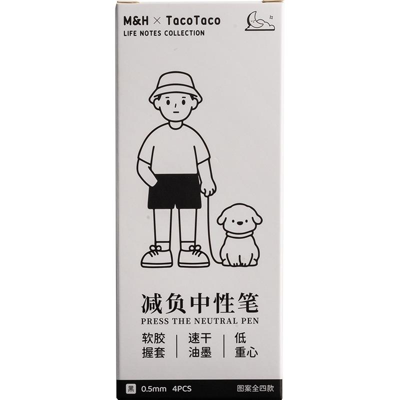 Reducere Sarcină Apăsați Start Pix Cap ST Uscare Rapidă Pix Neutru Pix Test Pix Pensulă 0.5 Pix Negru