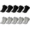 10 Pairs/Lot Breathable Men's Socks Short Ankle Elastic Solid Color Mesh Cotton Business Unisex Sock Plus Size EU38-46