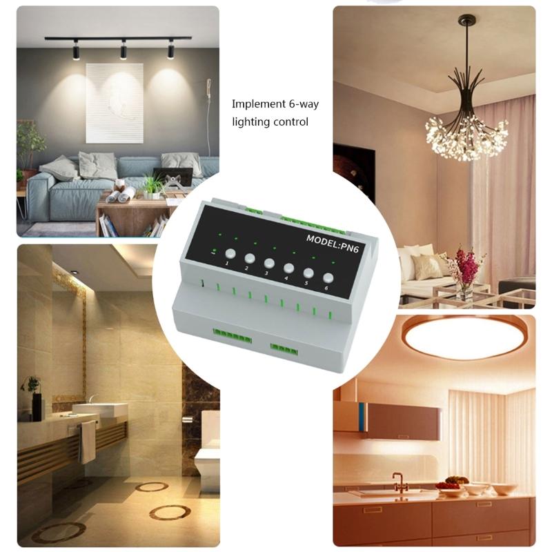 6 Channel Relays Switches Module Intelligent Home Networks Switches Controller Intelligent Appliance Control Module