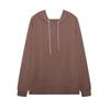 2024 Women's Casual Plus Size Jacquard Hooded Sweatshirt - Autumn/Winter Collection