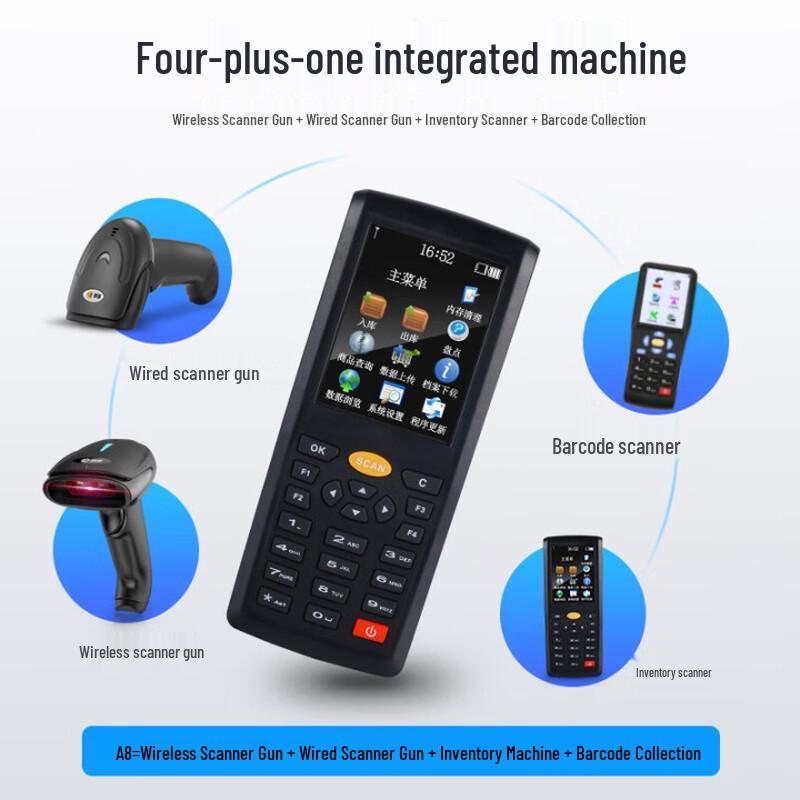 Comet A8 Wireless 1D/2D Barcode Scanner PDA