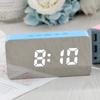 Creative Mirror Alarm Clock Multifunctional LED Clock Makeup Mirror Alarm Clock Can Be Connected To External Power Supply Colorful Mirror Clock 9005