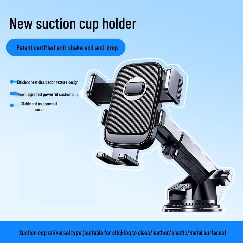 2026 Multi-Functional Car Phone Holder - Suction Cup & Air Vent Mount for Navigation