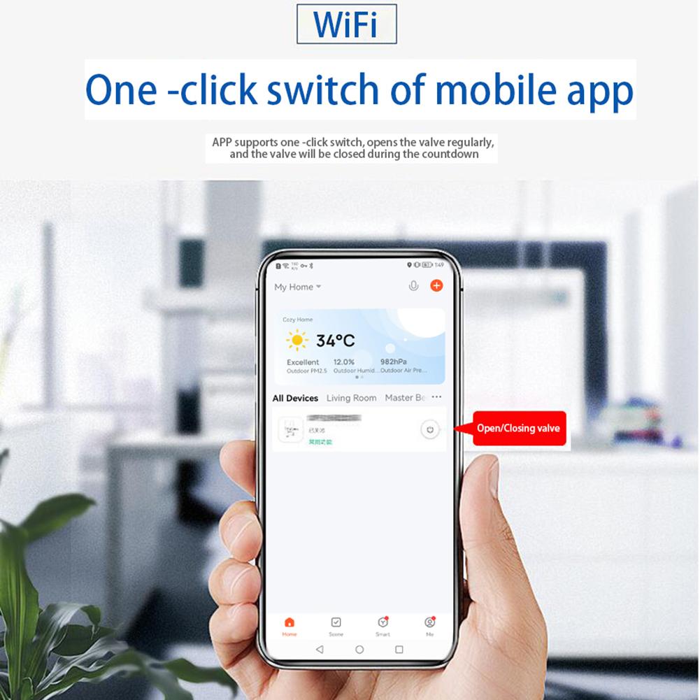 Controlador de válvula inteligente Tuya Wifi Zigbee 3,0, válvula de agua, válvula de aire, Control remoto para Control de válvula de agua/Gas