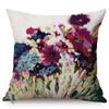Floral Oil Painting Europe Vibe Home Decor Chair Cushion Cover Cherry Blossoms Garden Cotton Linen Sofa Pillow Case Cojines