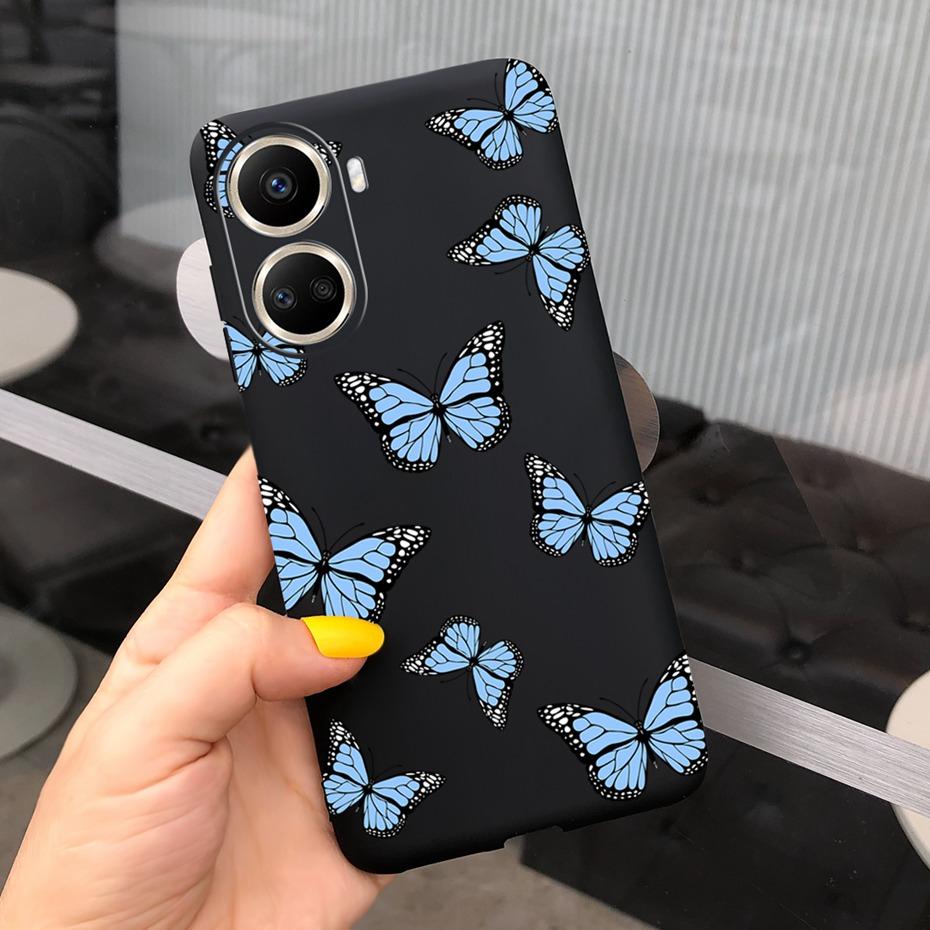 Cute Silicone Case For Huawei Nova 10 SE 2022 Fashion Girl Flower Phone Case For Huawei Nova 10 Pro Nova10 10Pro Soft Back Cover