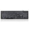 Perixx Backlit USB Large Print Key English Official Warranty PERIBOARD-317 Keyboard, Wired, Backlit, Connection, Easy-to-read Tops, Layout, (Square