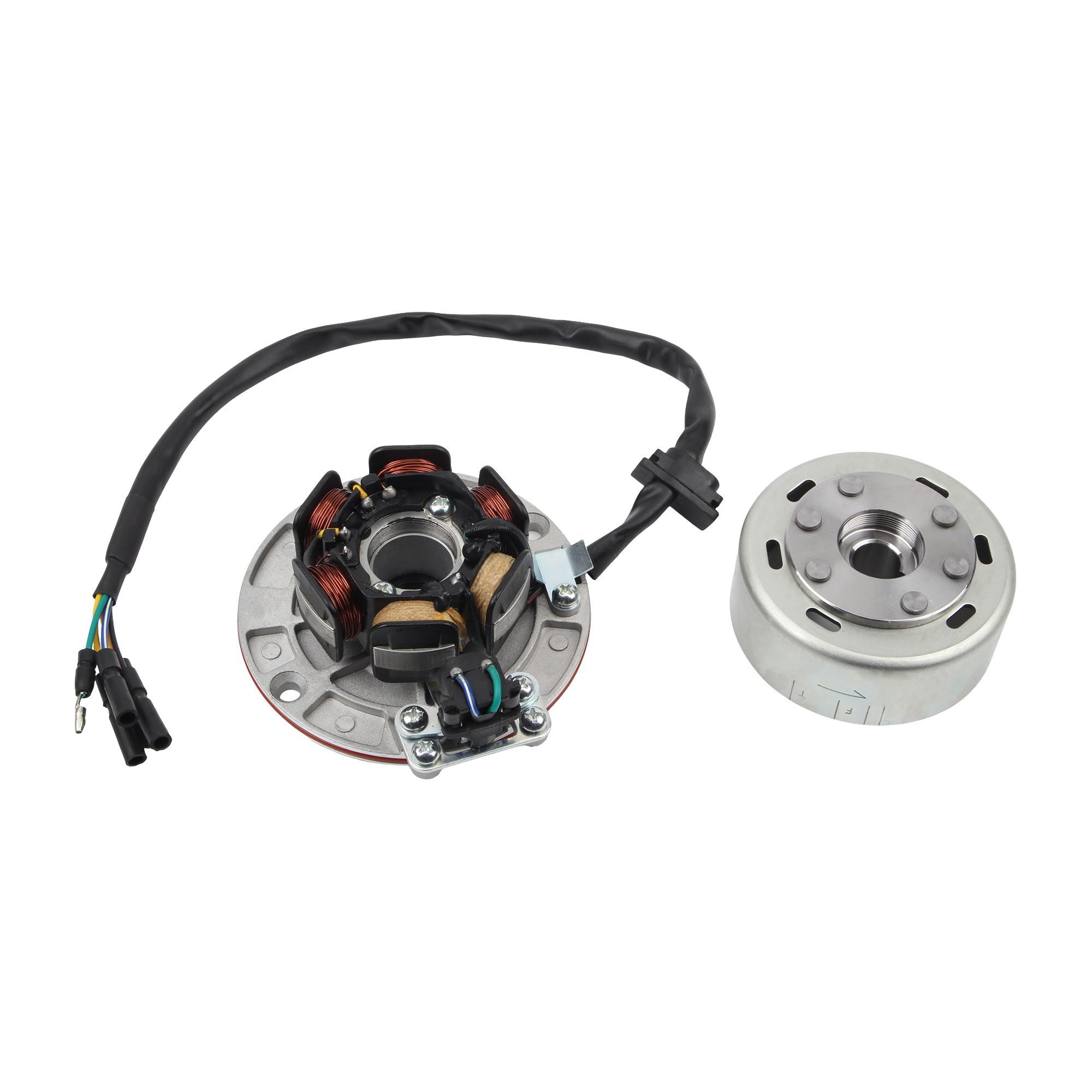 Магнито статор зажигания мотоцикла для YX YinXiang 1P60FMJ 160FMK 150cc 160cc Комплект маховика Аксессуары катушки для питбайка ATV серебряный