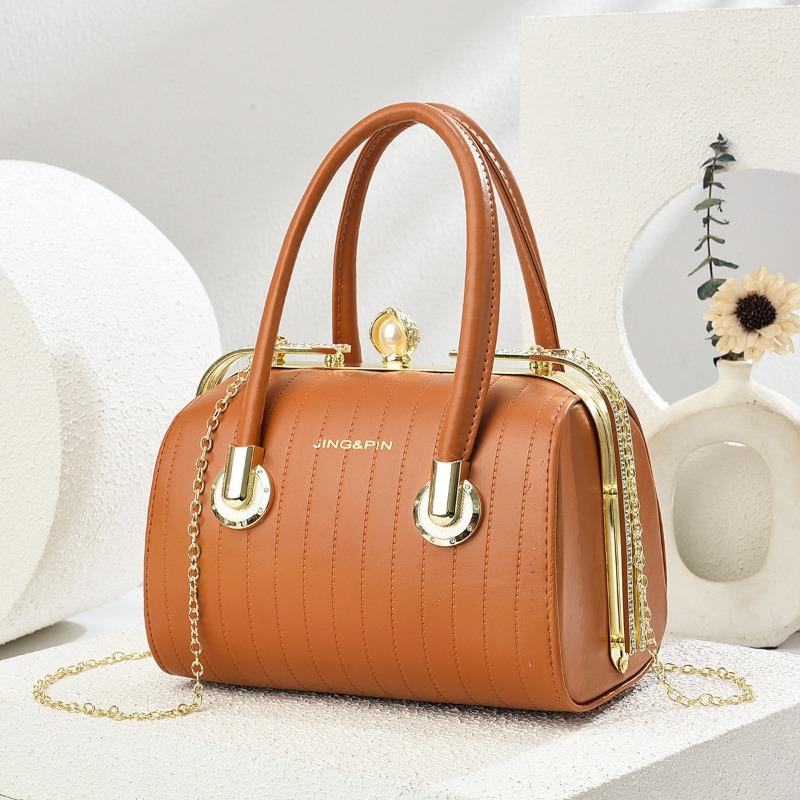 Retro Pu Leather Women's Handbag Fashi Girls Crossbody Shoulder Bag High-quality Exquisite Women's Bost Pillow Bag