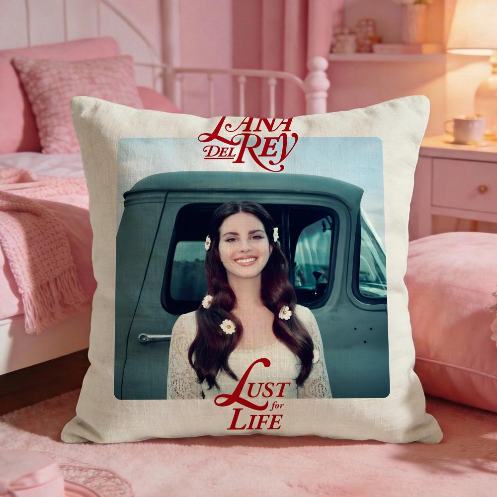 singer lLana Del Rey Cushion Cover Premium Comfort Reversible Pillow Cove Two in One Design for Any Room  Car Interior