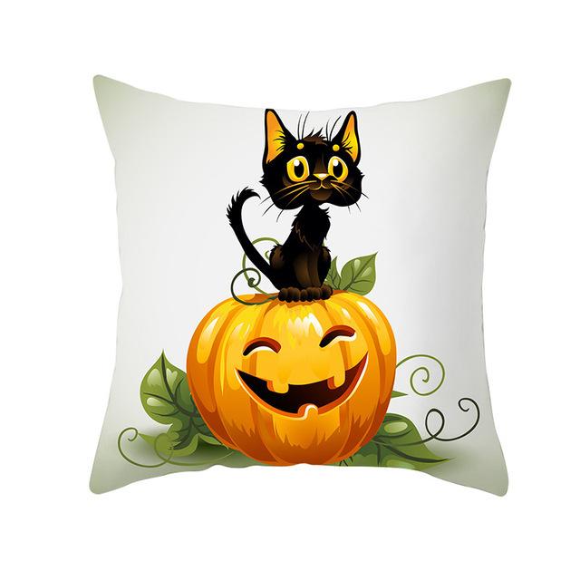 Halloween Pillows, Pumpkin and Black Cat Series Pillow Cases, Holiday Decoration Pillow Cases