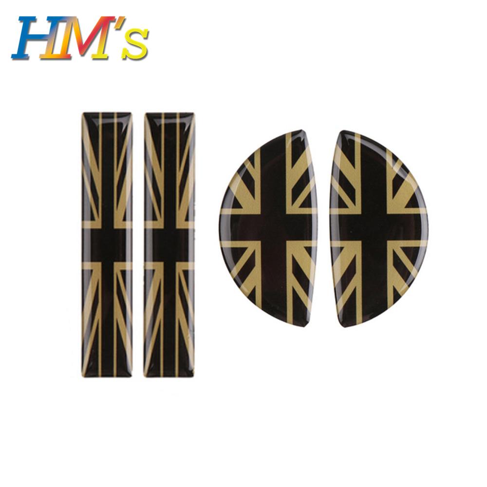 Interior Car Decoration Accessories Front Rear Door Handle Sticker Car Decal Styling Accessories For Mini Cooper F55 F56 F60